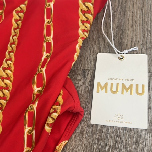 Show Me Your MuMu Red Italia Off the Chain Bathing Suit - Picture 8 of 16